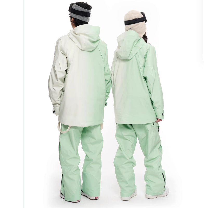 LITAN - Macarons Gradient Color Mountain Snow Jacket--Men's