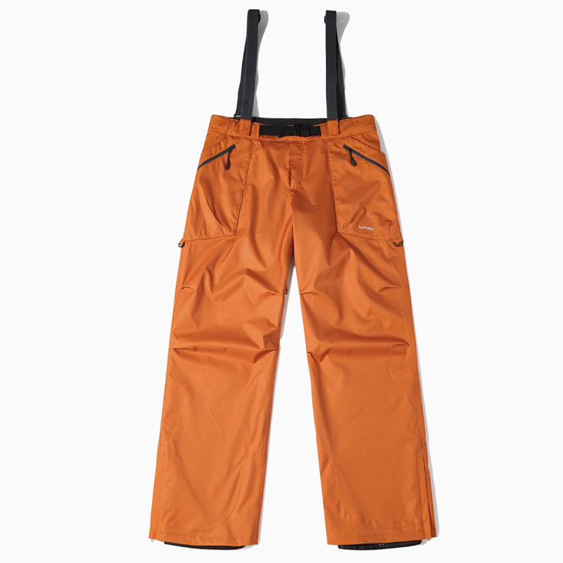 LITAN - Outdoor Suspender Orange snow pants --Women's
