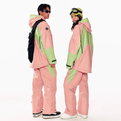 LITAN -  Outdoor pink 3L ski Pants --Men's