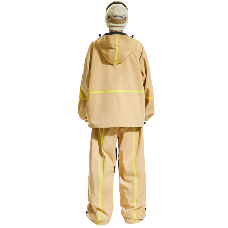 Molocoster Fluorescent striped ski suit--Men's