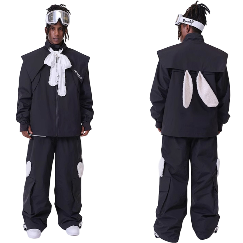 RenChill American big bow Motion Bunny Snow Pants--Men's