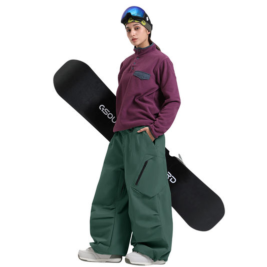 Gsou Snow- Lightweight Breathable Baggy Snow Pants --Women's