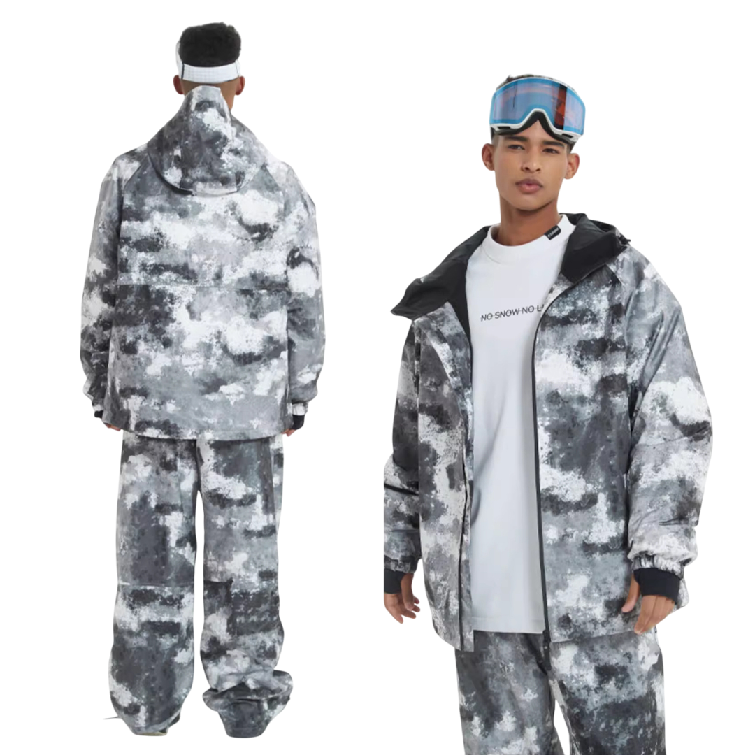 Doorek - Retro tie-dye snowsuit --Women's