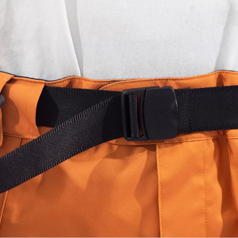 LITAN - Outdoor Suspender Orange snow pants --Women's