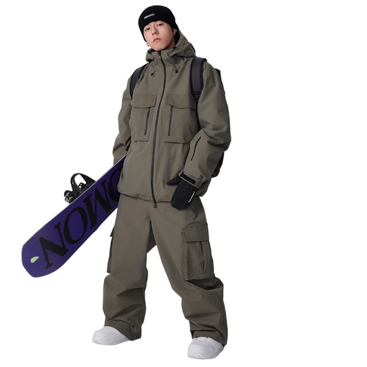 Searipe -3L cargo pocket baggy Snow Suit --Men's