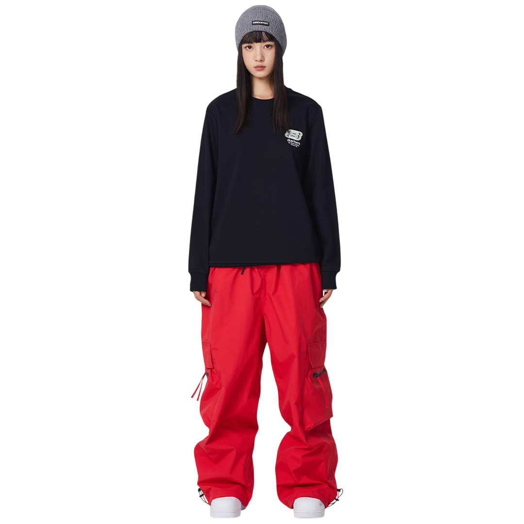 Searipe -Zip Pocket Baggy Snowboard pants --Women's