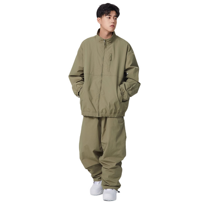 Searipe - Baggy Style Monochrome Shell Snow Suit - Men's