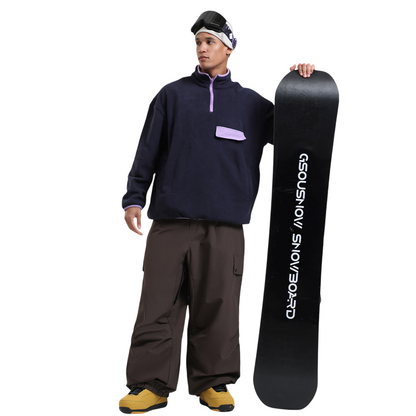 Gsou Snow-Wear-resistant Waterproof Baggy Snow Pants --Men's