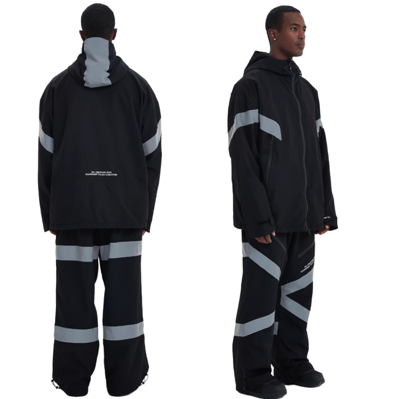 Doorek - Black Gray Al Condition Prosurf Reflective Suit  - Men's