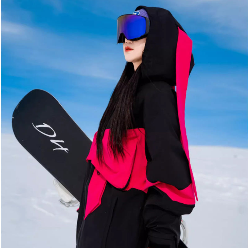 Doorek - Women's Oversized Bow Tie Ski Jacket