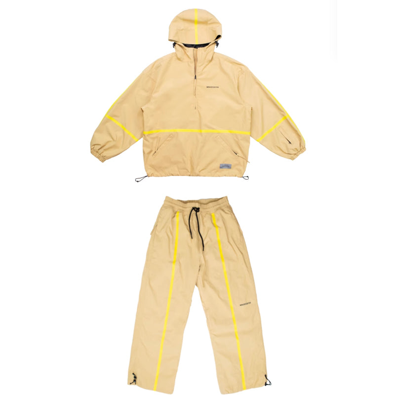 Molocoster Fluorescent striped ski suit--Men's