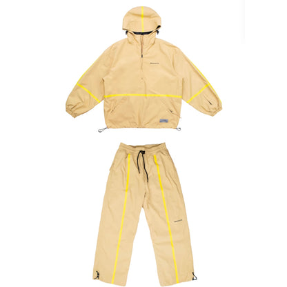 Molocoster Fluorescent striped ski suit--Men's
