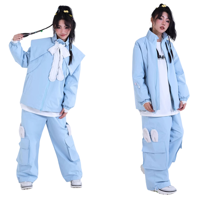 RenChill American big bow Motion Bunny Snow Pants--Men's