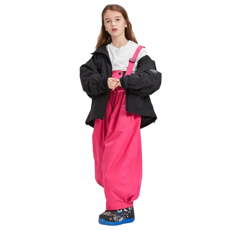 Doorek - BLACK/PINK Children's  Ski Suit Set