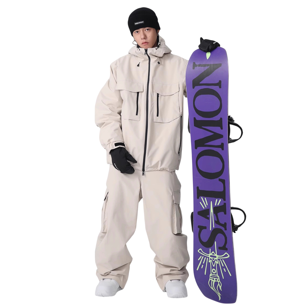 Searipe -3L cargo pocket baggy Snow Suit --Men's