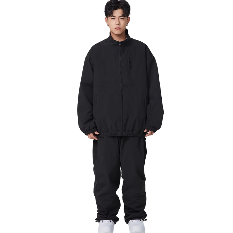 Searipe - Baggy Style Monochrome Shell Snow Suit - Women's