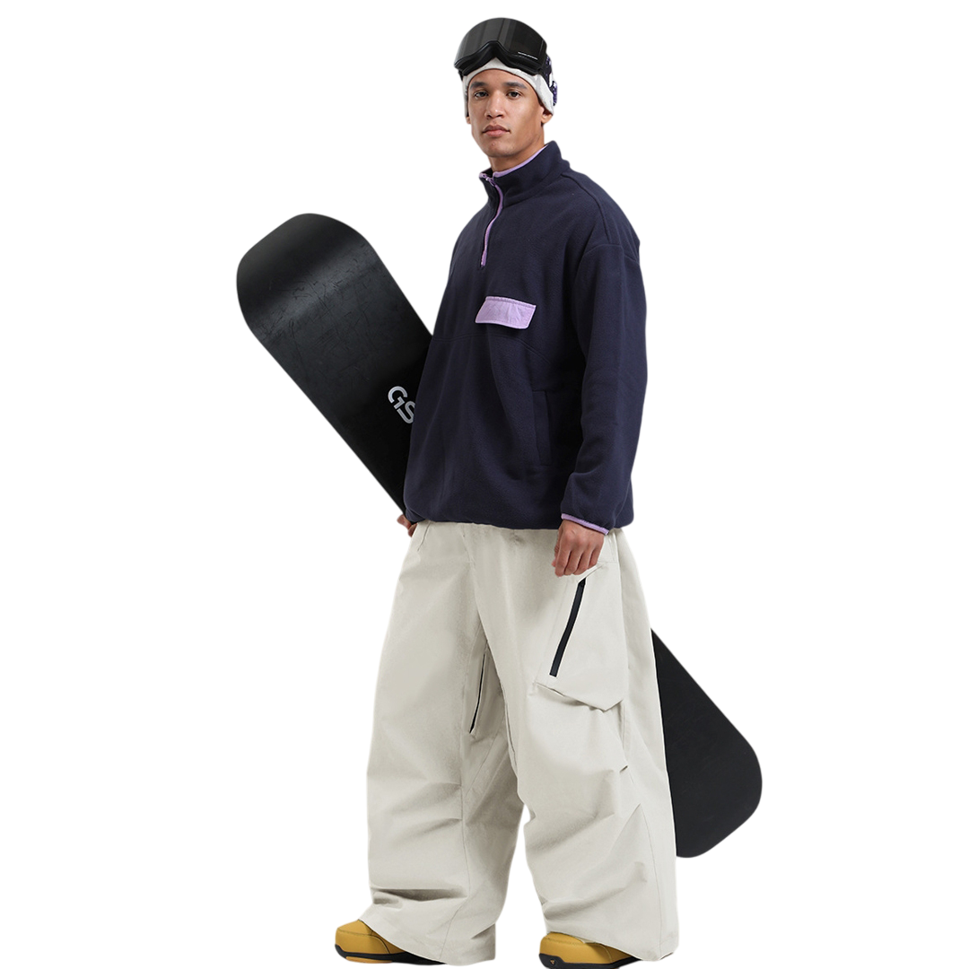 Gsou Snow- Lightweight Breathable Baggy Snow Pants --Men's