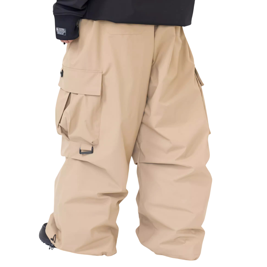 Doorek -Baggy Cargo Ski Pants with Large Pockets --Men's