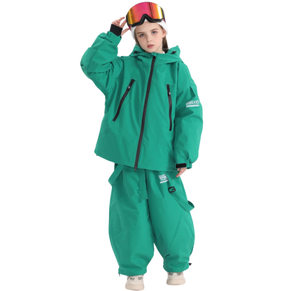 Doorek - 3L Rabbit solid color Children's  Ski Suit Set