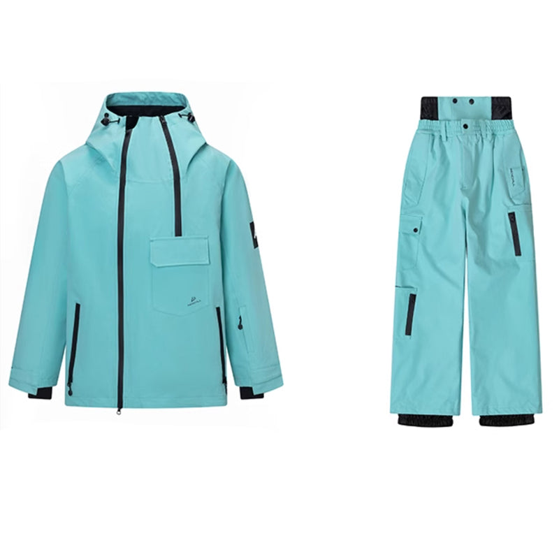 RenChill 3LVibrant Tiffany Blue Beanie Hat Snowsuits--Men's