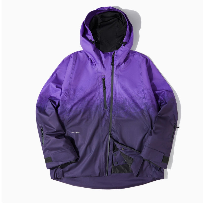 LITAN - Outdoor Suspender Purple snow Jacket--Women's