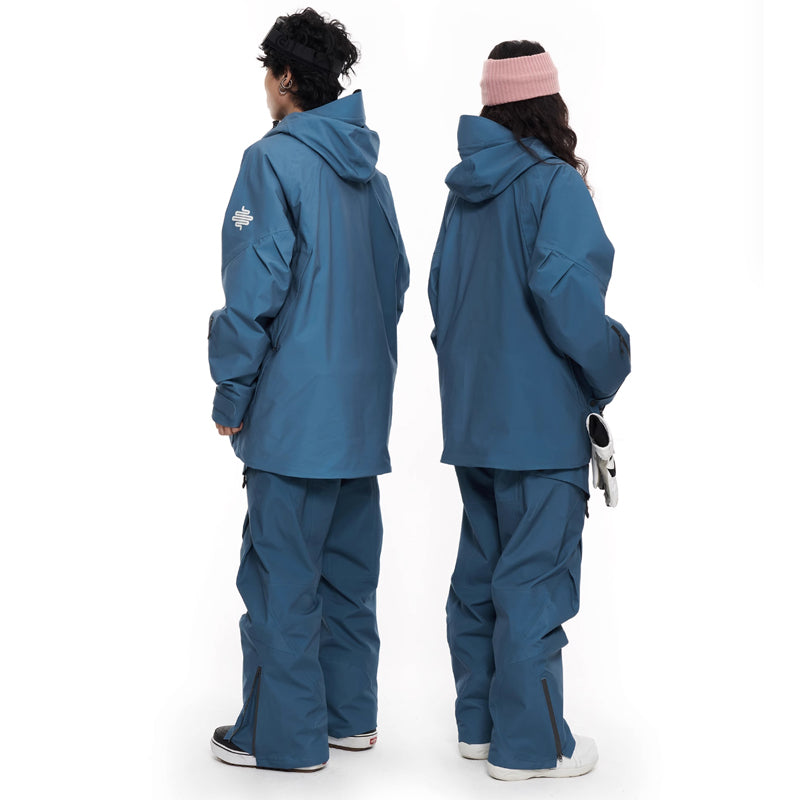 LITAN - Macarons Gradient Color Mountain Snow Jacket--Men's
