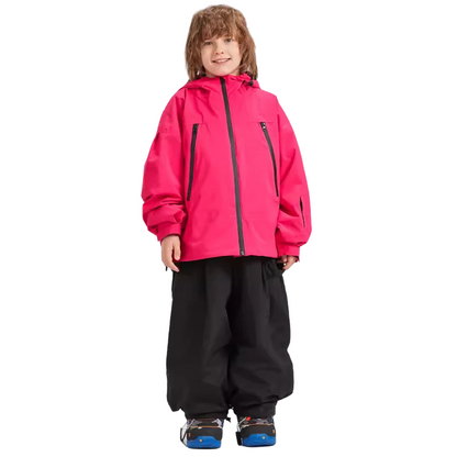 Doorek - BLACK/PINK Children's  Ski Suit Set