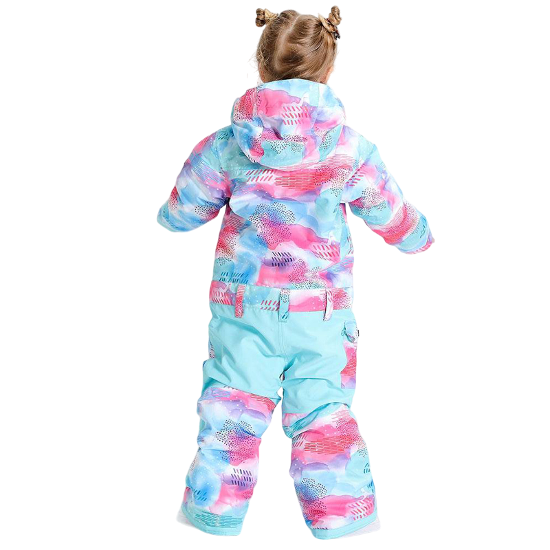 Gsou Snow - Pink/Blue Snow Kids Cutie Ski One Piece