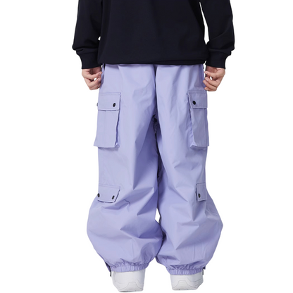 Searipe - 3L Monochrome Baggy Cargo Pants - Women's