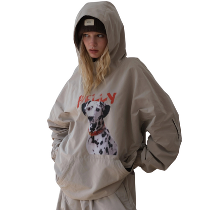 Hellystudio -Panda & Dog Snow Pullover --Men's