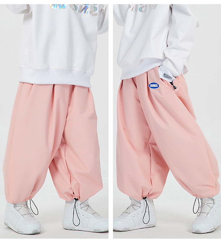 Doorek - Macaron Colors Super Baggy Snow Pants - Women's