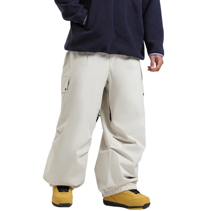 Gsou Snow-Wear-resistant Waterproof Baggy Snow Pants --Women's