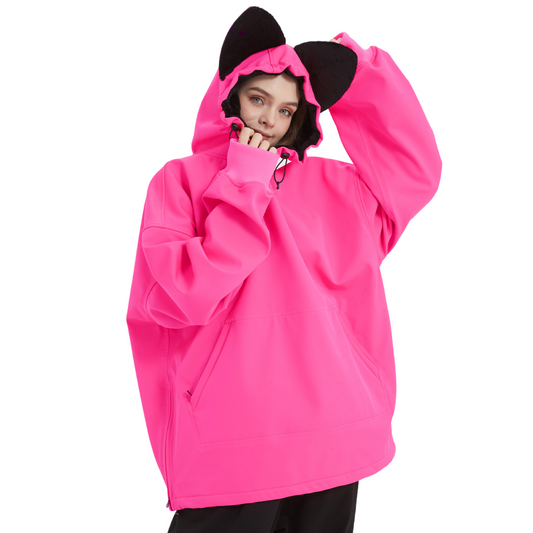 Doorek - Women's Cat Ears Fleece Hoodie