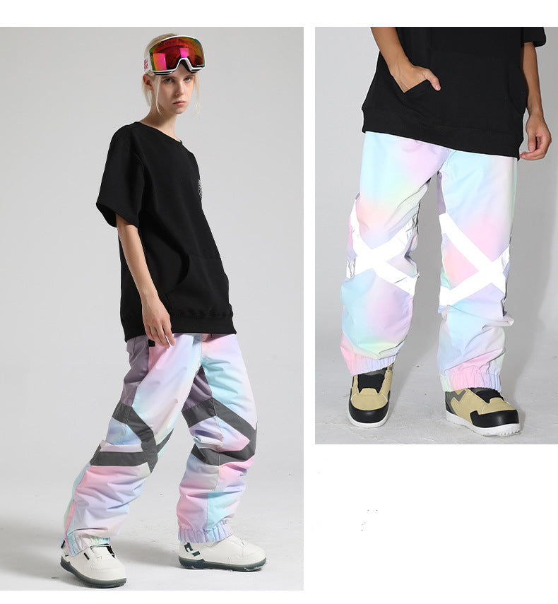 Gsou Snow - Snow  Reflective Unisex snow Pants - Women's