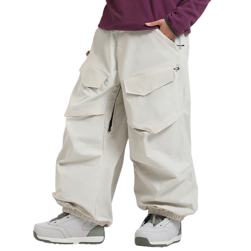 Gsou Snow-  Baggy Utility Wear-resistant Snow Pants --Women's