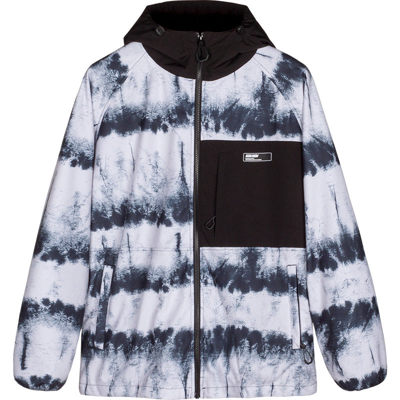 Gsou Snow - Vignetting Stripes Snow Sky Jacket - Men's