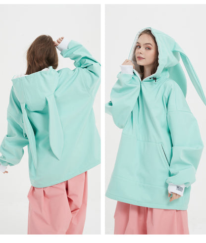 Doorek - Colorful Women's  Cute Bunny Hoodie-Women's