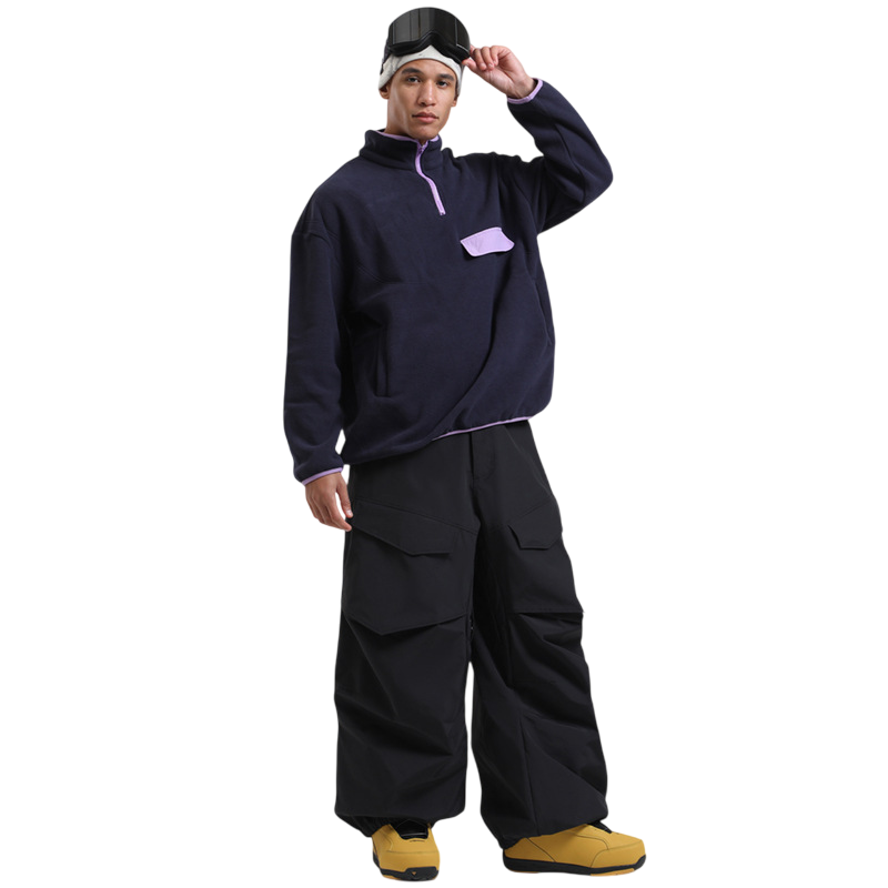 Gsou Snow-  Baggy Utility Wear-resistant Snow Pants --Men's