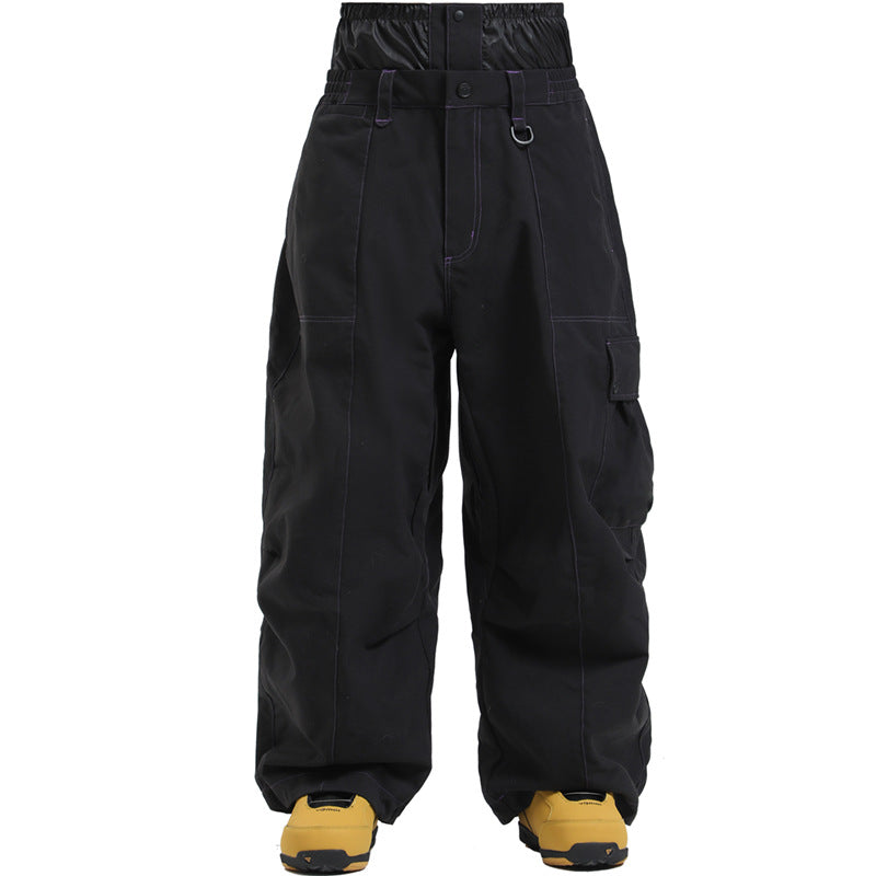 Gsou Snow- Oxford Wear-resistant Baggy Snow Pants--Men's