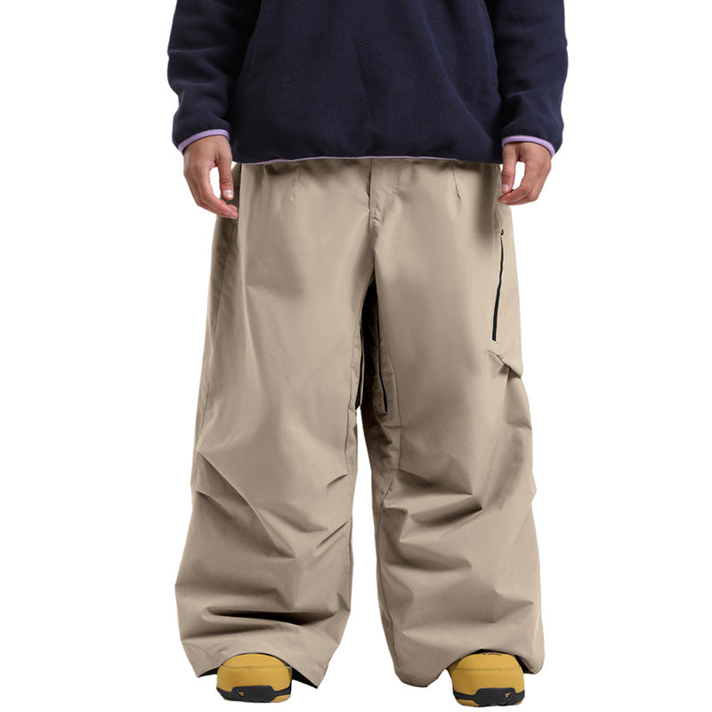 Gsou Snow- Lightweight Breathable Baggy Snow Pants --Men's