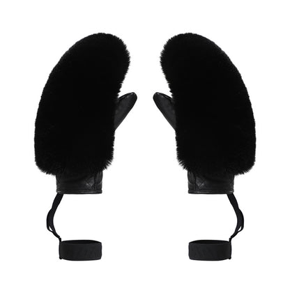 Gsou Snow- Elegant Faux-Fur Mittens