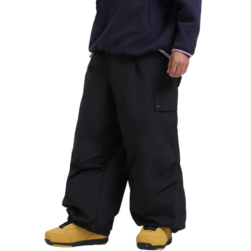 Gsou Snow-Wear-resistant Waterproof Baggy Snow Pants --Women's