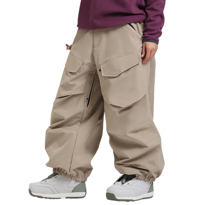 Gsou Snow-  Baggy Utility Wear-resistant Snow Pants --Men's