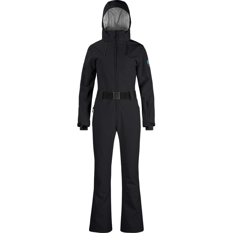 Gsou Snow - Snow Women's Slim Belted Flare One Piece