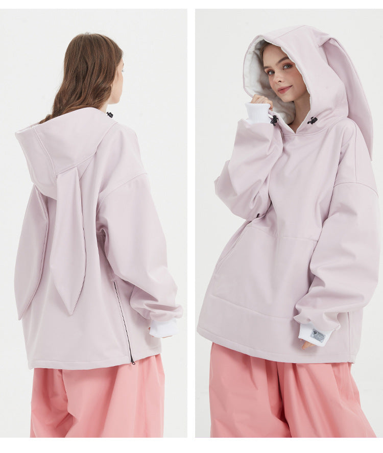 Doorek - Colorful Women's  Cute Bunny Hoodie-Women's