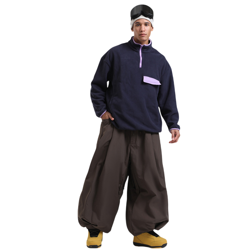 Gsou Snow- Drawstring Baggy Snow Pants --Women's