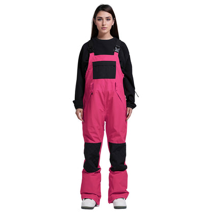 Gsou Snow - Snow Colorblock Snowboard Bibs - Women's