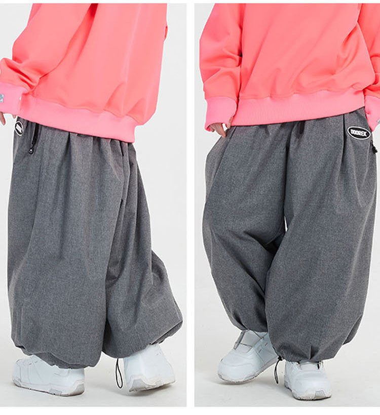 Doorek - Macaron Colors Super Baggy Snow Pants - Women's