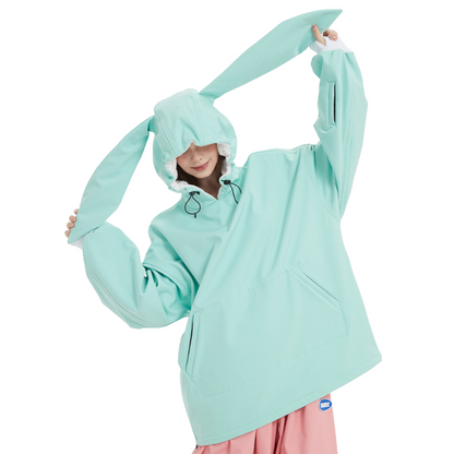 Doorek - Colorful Women's  Cute Bunny Hoodie-Women's