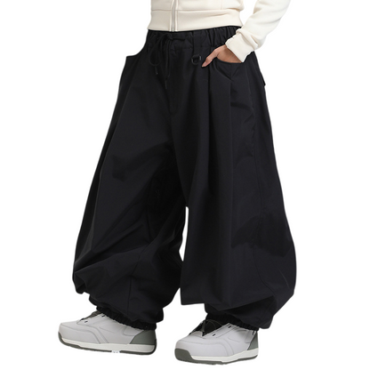 Gsou Snow- Drawstring Baggy Snow Pants --Men's